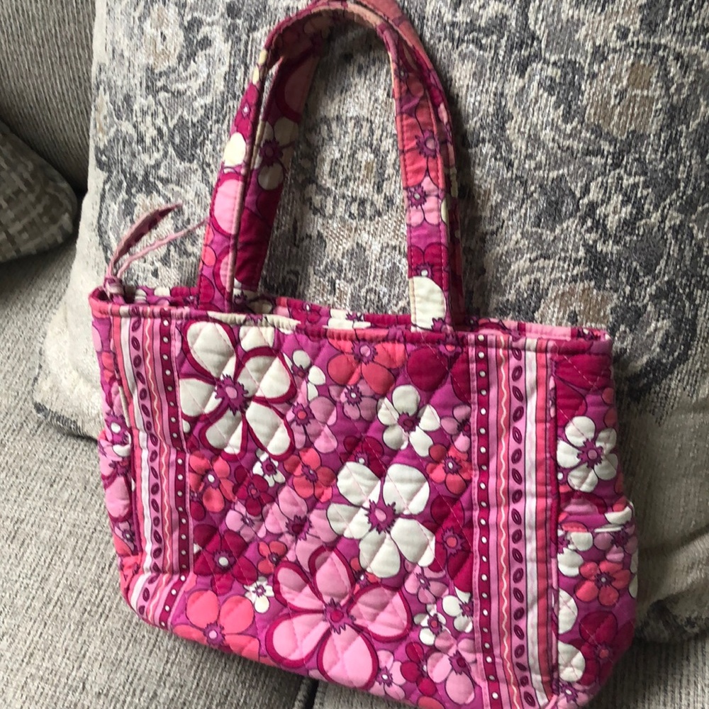 Vera Bradley pinks and white floral purse - Picture 7 of 11